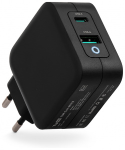 Сетевое зарядное устройство TopON GaN 65W USB  Type C Power Delivery Quick Charge 4 0 Черный TOP 65WB