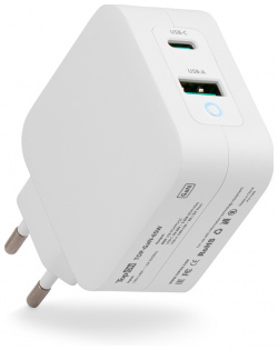 Сетевое зарядное устройство TopON GaN 65W USB  Type C Power Delivery Quick Charge 4 0 Белый TOP