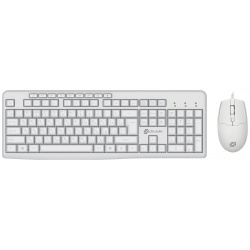 Комплект проводной клавиатура+мышь Oklick S650  USB Белый 1875257
