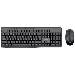 Комплект проводной клавиатура+мышь Oklick S650  USB Черный 1875246