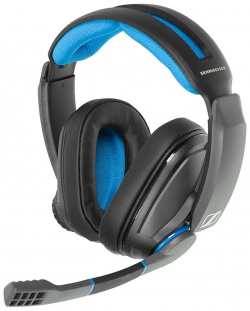 Гарнитура проводная (наушники) EPOS Sennheiser Gaming Headset GSP 300  2xMini jack Черный/Синий 1000238
