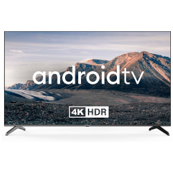 Телевизор Hyundai 75" LED  UHD Smart TV (Android TV) Звук (20 Вт (2x10 Вт) 4xHDMI 2xUSB 1xRJ 45 Черный H LED75BU7006