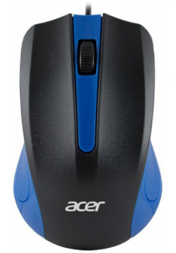 Мышь проводная Acer OMW011 1200dpi  USB Черный/Синий ZL MCEEE 002