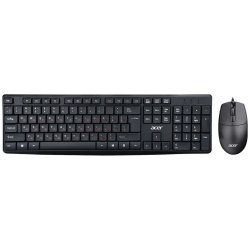 Комплект проводной клавиатура+мышь Acer OMW141  USB Черный ZL MCEEE 01M