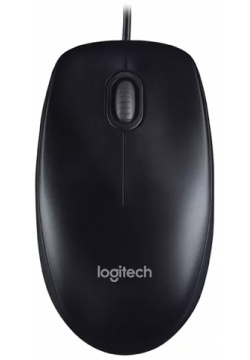 Мышь проводная Logitech B100  800dpi Черный 910 006605