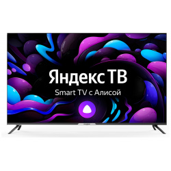 Телевизор Hyundai 55” LED  UHD Smart TV (Яндекс ТВ) Звук (16 Вт (2x8 Вт) 3xHDMI 2xUSB 1xRJ 45 Черный H LED55BU7003
