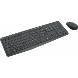 Комплект беспроводной клавиатура + мышь Logitech Wireless Combo MK235 920 007948  Черный