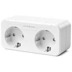 Умная розетка Satechi Homekit Dual Smart Outlet  Wi Fi Белый ST HK2OAW EU
