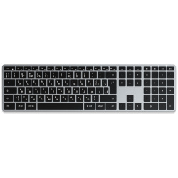 Клавиатура беспроводная Satechi Slim X3 Bluetooth Backlit Keyboard  Серый космос ST BTSX3M RU