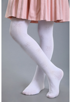 Колготки  хлопок Ru Socks с бантиками для девочки