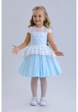 Платье Маленькая леди Нарядное с короткими рукавами для девочки