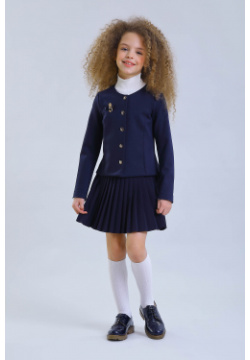 Жакет Маленькая леди Стильный для школы выполнен из костюмного трикотажа