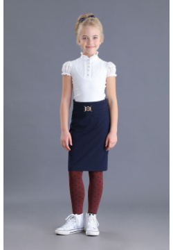 Блузка с коротким рукавом Fa So La Стильная школьная для девочки