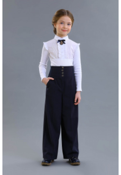 Блузка Маленькая леди Нарядная с длинным рукавом для девочки