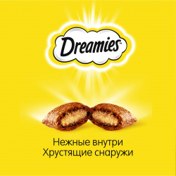 DREAMIES Лакомые подушечки Mix с курицей и мятой д/кошек 60г 10193273 Лакомство