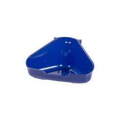 DUVO+ Лоток для грызунов пластиковый угловой  синий 16 5х12 5х8см (Бельгия) 1717106/DV