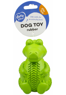 DUVO+ Игрушка для собак резиновая "Крокодил"  зелёная 7 5x9 5x12см (Бельгия) 12561/DV
