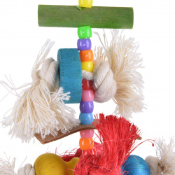 HAPPY BIRD Игрушка для птиц "Блю Ханг"  разноцветная 12х5 5х23см (Германия) H75010