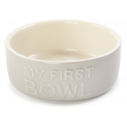 SCRUFFS Миска керамическая для собак и кошек "My First Bowl"  серая 13х13х5см 400мл (Великобритания) Миски 823243
