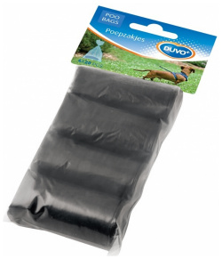 DUVO+ Пакеты для уборки за собакой  черные 33х20см 8х20шт (Бельгия) 311340/DV Г