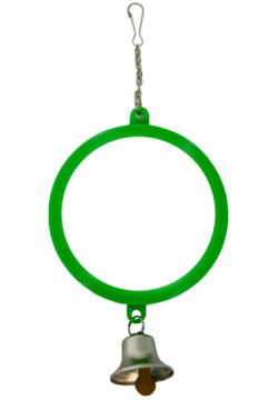 ROSEWOOD Игрушка для птиц "Зеркало с колокольчиком"  зелёная 16 5х7 5см (Великобритания) 22085/Green/RW