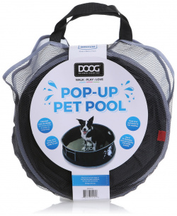 DOOG Бассейн для собак  черный M 91х91х25cм (Австралия) DPPP02a