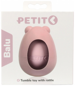 PETIT Игрушка неваляшка для собак "Balu" с погремушкой  розовая 309/449448