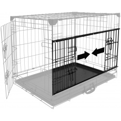 DUVO+ Клетка для собак двухдверная "Pet Kennel Ninja XLARGE"  чёрная 107х71х79см (Бельгия) 11642/DV
