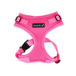 PUPPIA Шлейка для собак "Neon Soft"  розовая M (Южная Корея) PAQA AC1430 PK Ш