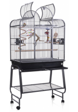 MONTANA Cages Клетка для малых птиц "San Remo III"  тёмно серая 85х48х168см (Германия) K36101