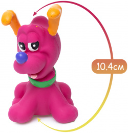 DUVO+ Игрушка для собак латексная "Песик"  розовый 10 4см (Бельгия) 400035/dog