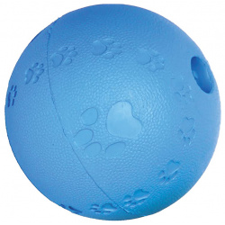 ROSEWOOD Игрушка для собак резиновая "Мяч лакомств"  желтая 8см (Великобритания) 20060/yellow