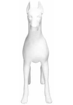 Манекен собаки "Доберман"  белый 99x30x85см AFELLOW Dober/AF