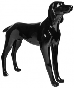 Манекен собаки "Курцхаар"  чёрный 84х21х74см AFELLOW G5 B/AF