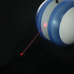 SkyRus Игрушка для кошек интерактивная с лазером "Moving Ball"  голубая + батарейки интерактив 00267/SR