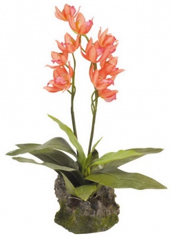 LUCKY REPTILE Декоративное растение "Orchid red"  красное 40см (Германия) IF 15