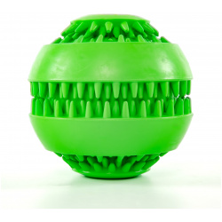 SkyRus Игрушка для собак резиновая "Мяч лакомств"  зелёная 7 6см игрушки 145020/green