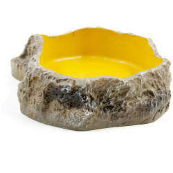 MCLANZOO Поилка кормушка для рептилий "Bowls" камень/оранжевая  13 3х8 5х3см V 02/orange