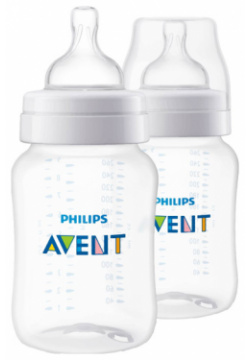 Бутылочка Philips Avent  для кормления Anti colic с 1 мес 260 мл 2 шт SCY103/02 Б