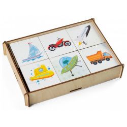 Деревянная игрушка Paremo Игровой набор Мемори Транспорт PE720 80