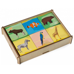 Деревянная игрушка Paremo Игровой набор Мемори Животные PE720 84