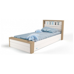 Подростковая кровать ABC King Mix Bunny №4 с мягким изножьем 190x120 см 06 01 K