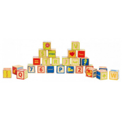 Деревянная игрушка Hape Кубики ABC E0419_HP  Особенности: 24