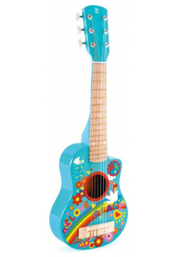 Музыкальный инструмент Hape Гитара Цветы E0600_HP