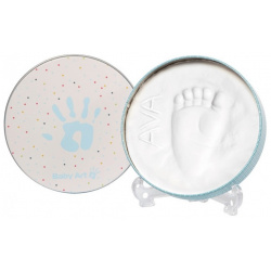 Baby Art Коробочка для создания детского отпечатка Мэджик бокс круглая 13 5 см 3601093300
