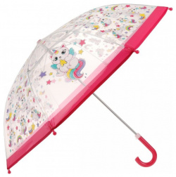 Зонт Mary Poppins детский Кэттикорн прозрачный 48 см 53755