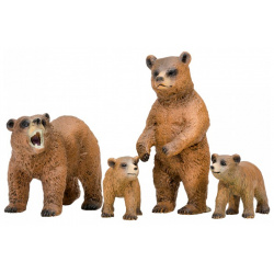 Masai Mara Набор фигурок Мир диких животных Семья медведей (4 предмета) MM201 002