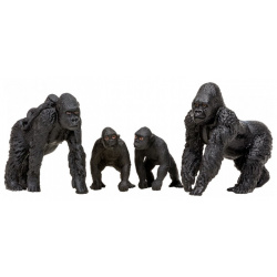 Masai Mara Набор фигурок Мир диких животных Семья горилл (4 предмета) MM201 003