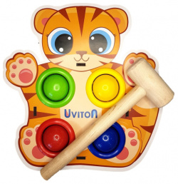 Деревянная игрушка Uviton Стучалка Тигренок СТ00007