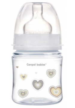 Бутылочка Canpol PP EasyStart с широким горлышком антиколиковая 120 мл 0+ Newborn baby 
